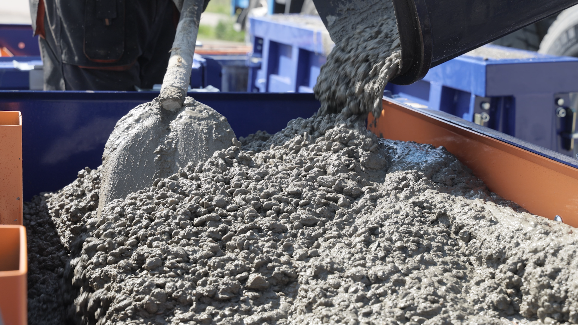 Fresh concrete